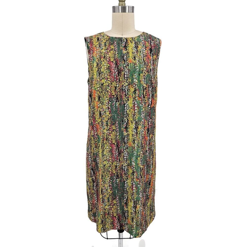 M Missoni Sleeveless Silk Dress Womens XL? Green Shift